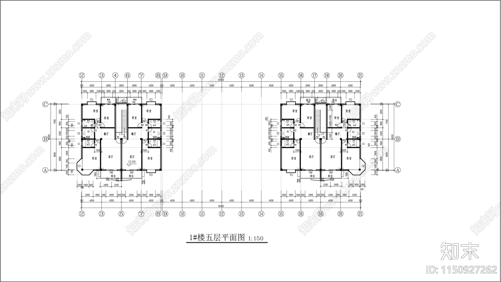 商业街建筑cad施工图下载【ID:1150927262】