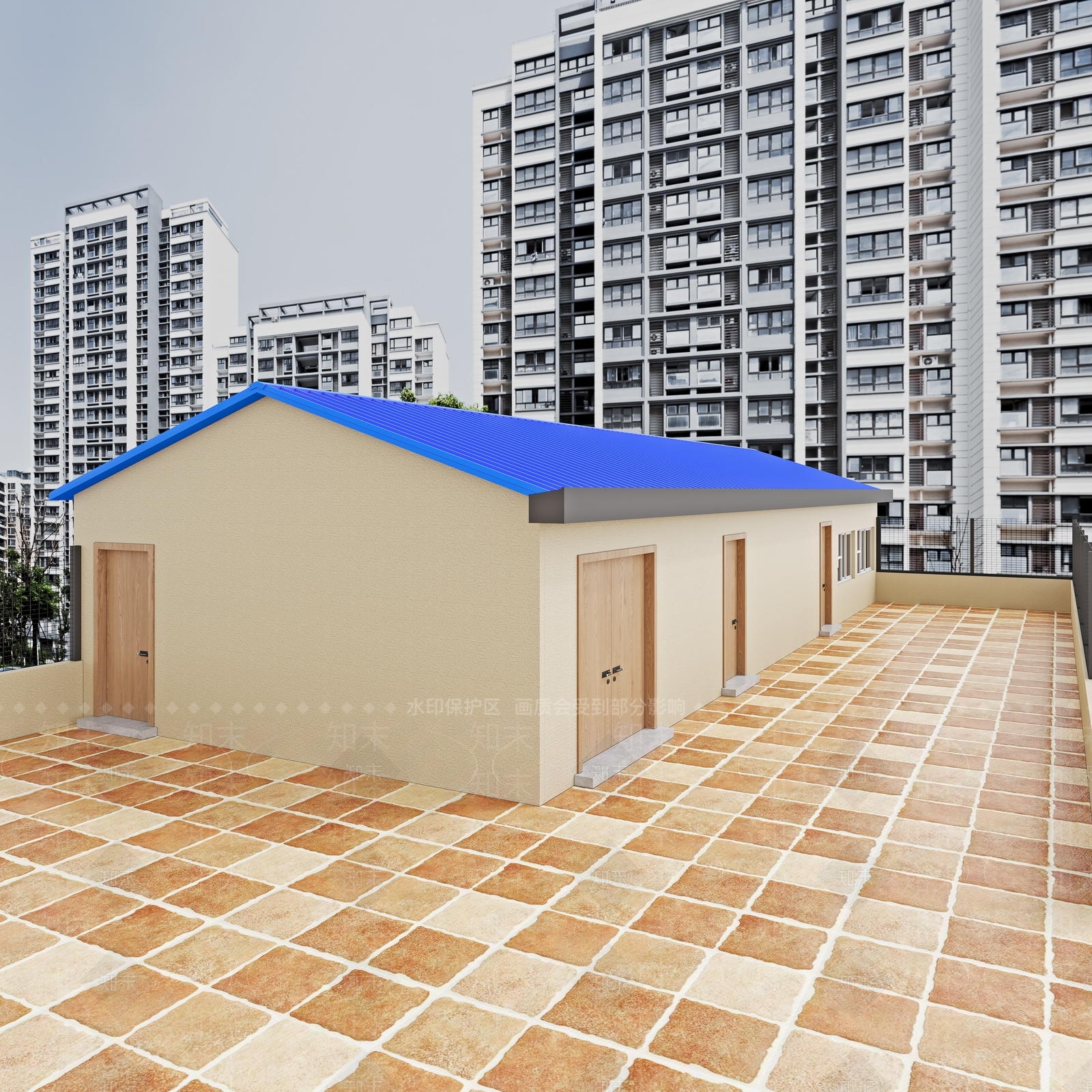现代老房外立面3D模型下载【ID:1150939455】