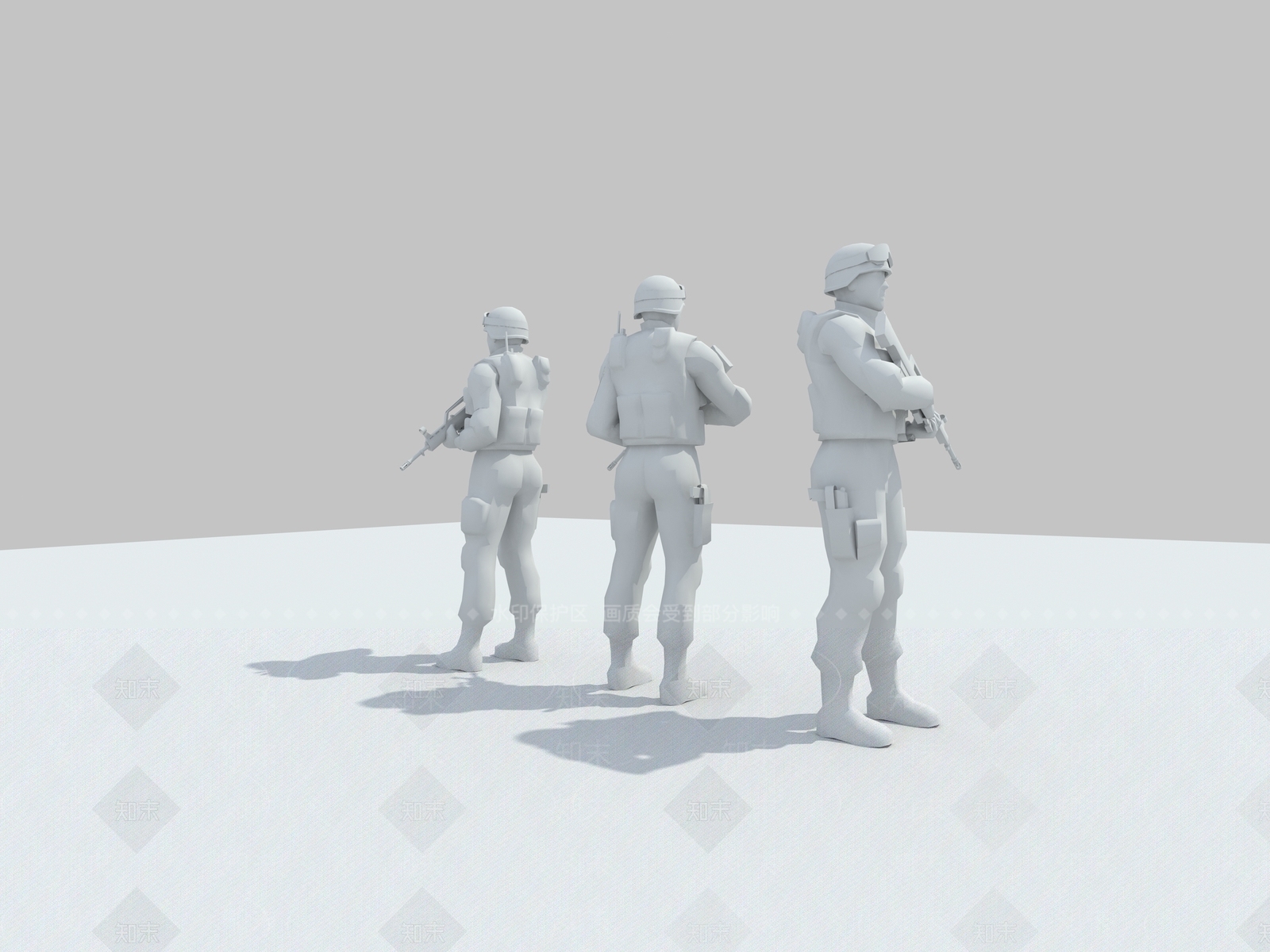 岗亭巡逻3D模型下载【ID:1150948811】