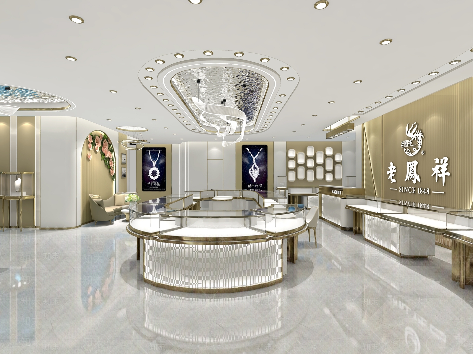 现代珠宝店3D模型下载【ID:1150950681】