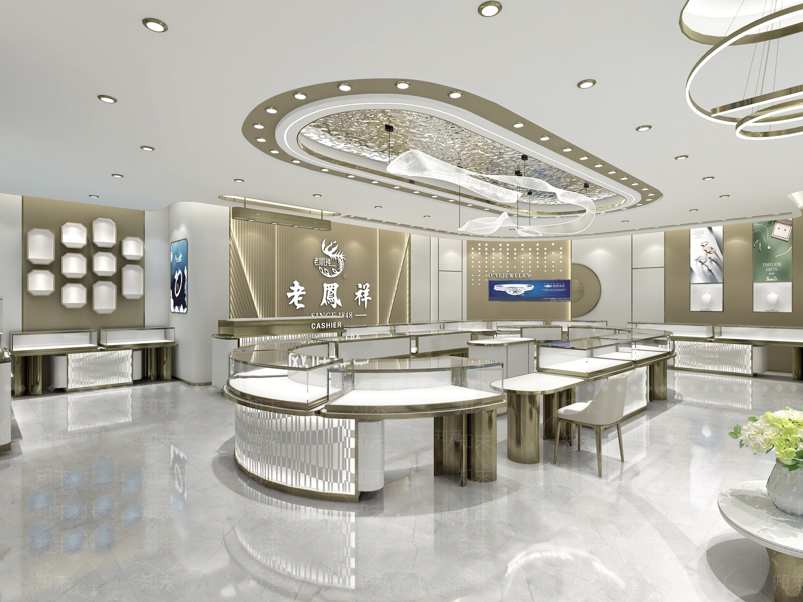 现代珠宝店3D模型下载【ID:1150950681】