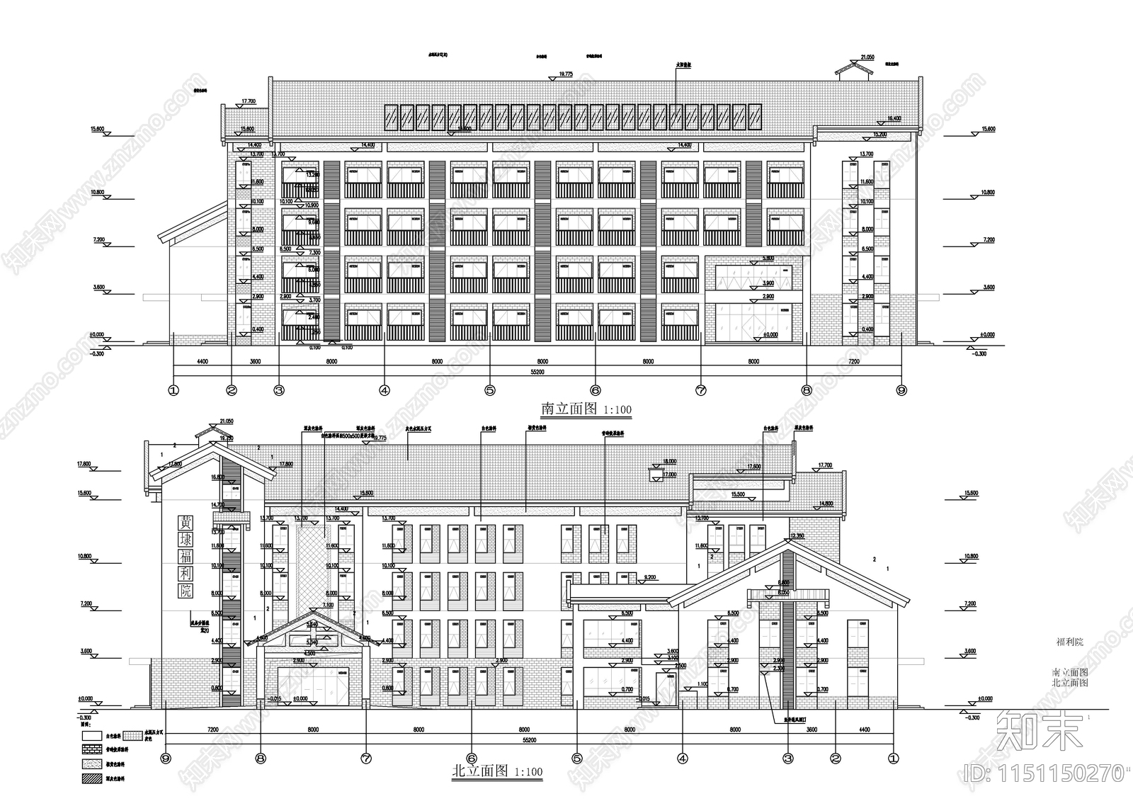 46套养老院老年人活动中建筑施工图下载【ID:1151150270】