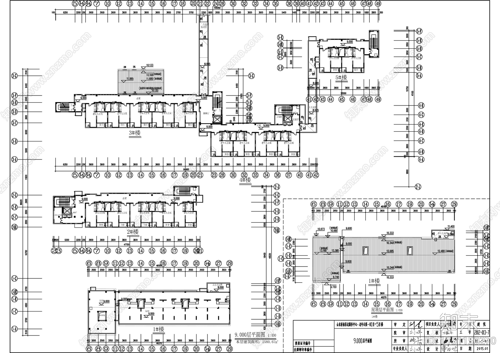 46套养老院老年人活动中建筑施工图下载【ID:1151150270】