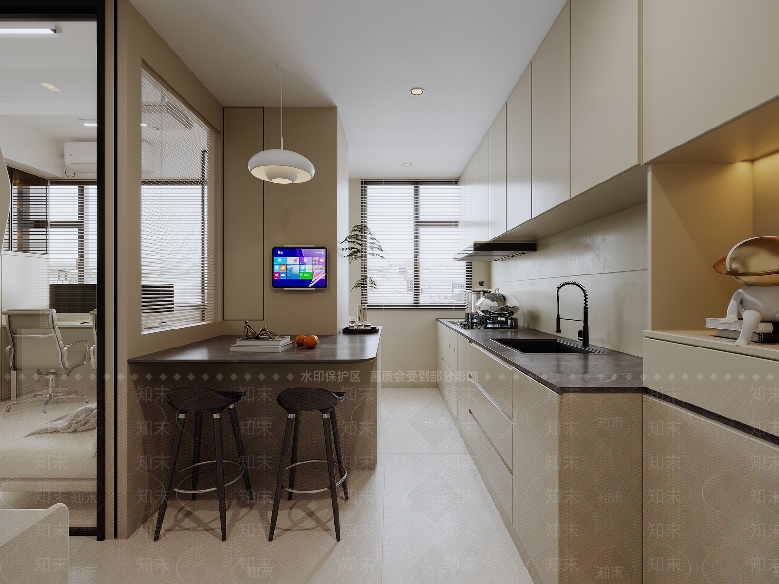 现代单身公寓3D模型下载【ID:1150957274】
