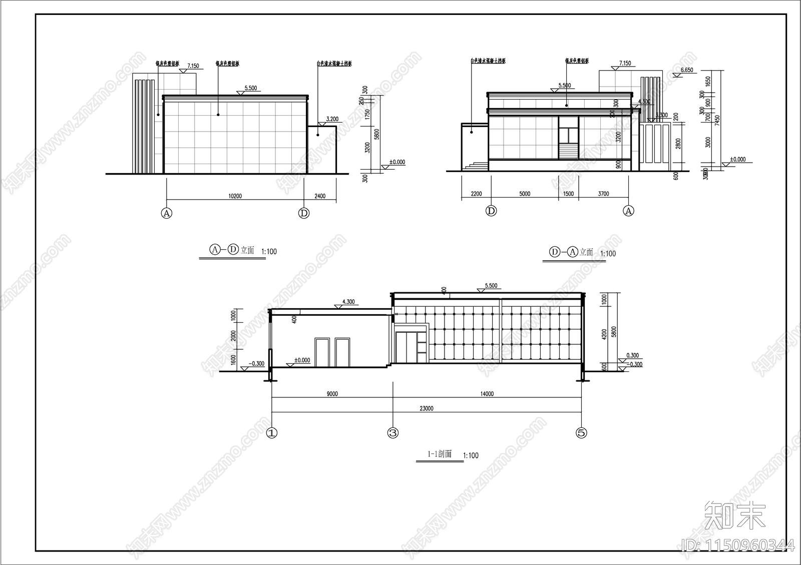 某网球场配套浴室更衣室室内施工图下载【ID:1150960344】