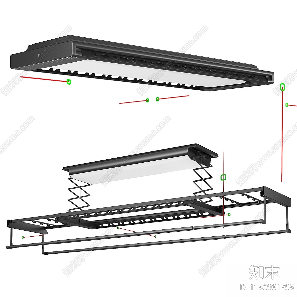 智能晾衣机3D模型下载【ID:1150961795】