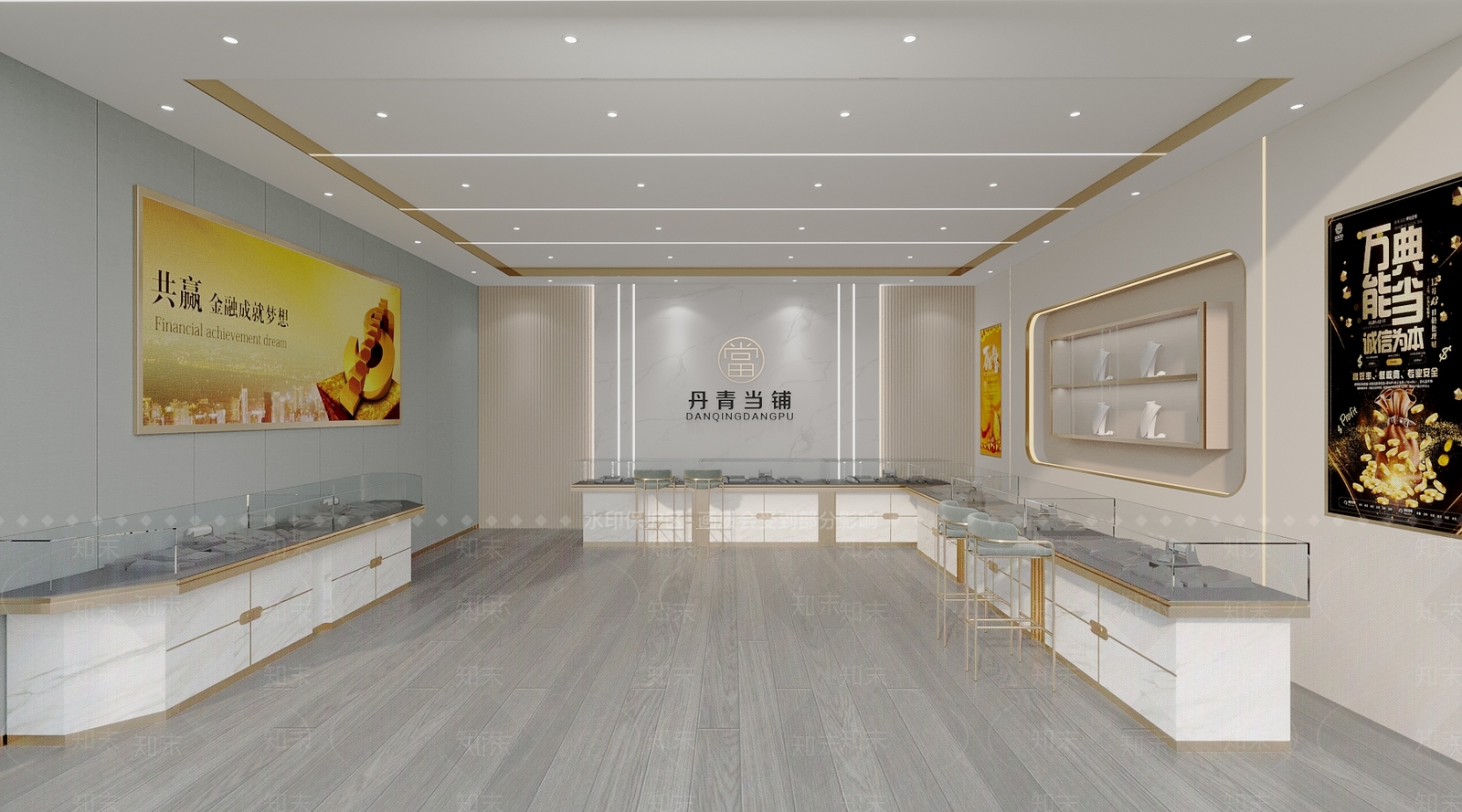 现代珠宝店门厅3D模型下载【ID:1150965028】