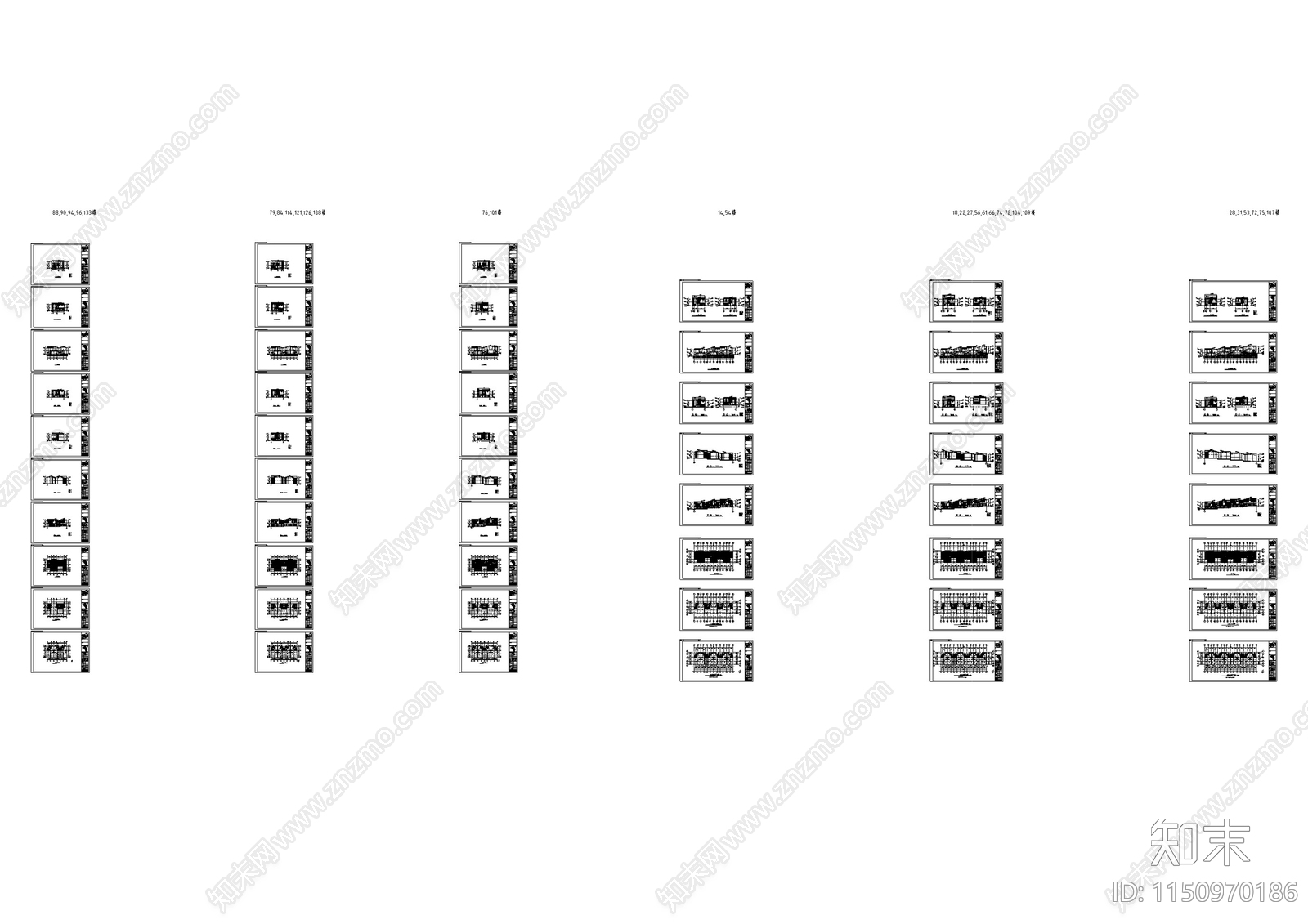 商墅建筑cad施工图下载【ID:1150970186】