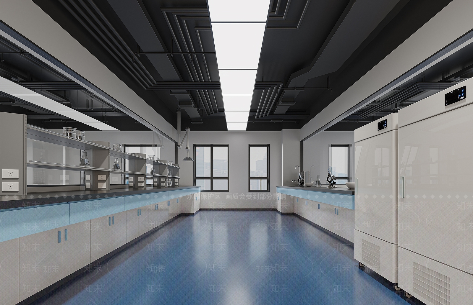 现代医疗实验室3D模型下载【ID:1150971975】