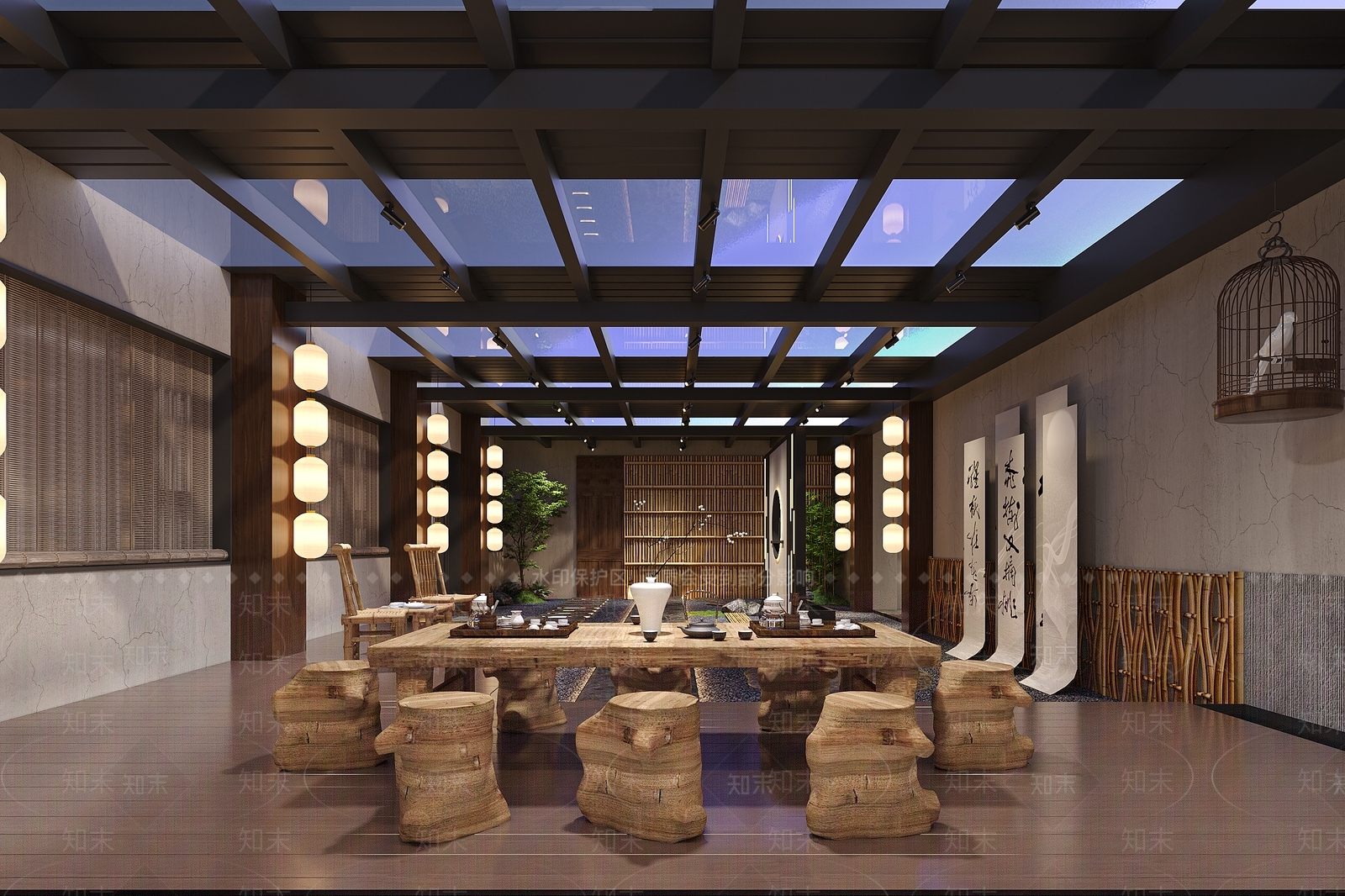 新中式乡村酒业3D模型下载【ID:1150972671】