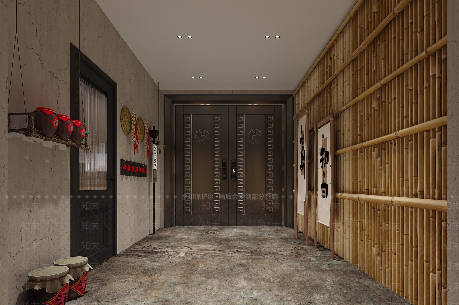 新中式乡村酒业3D模型下载【ID:1150972671】