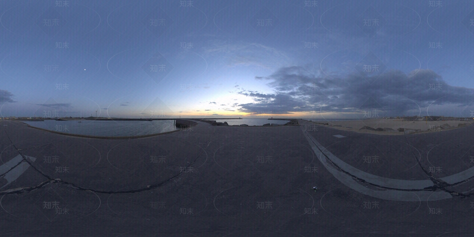 hdr晚霞傍晚漂亮天空蓝天白云外景贴图下载【ID:1150972574】