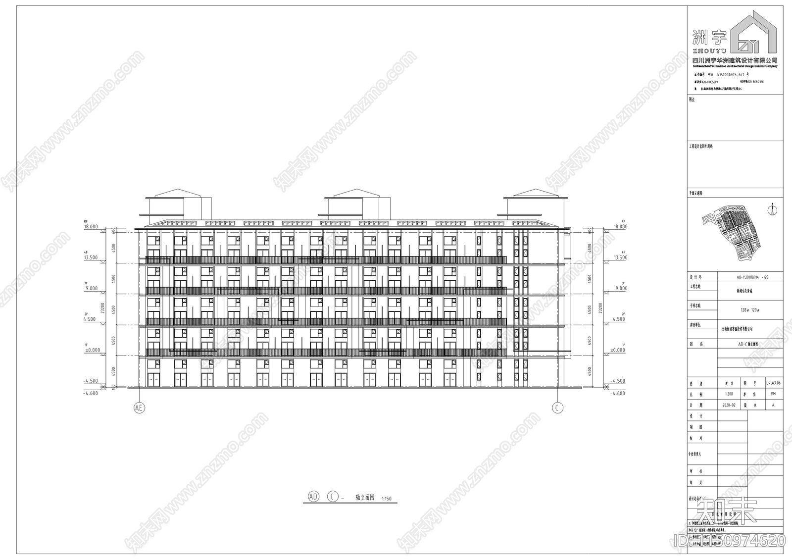 多层LOFT公寓建筑cad施工图下载【ID:1150974620】