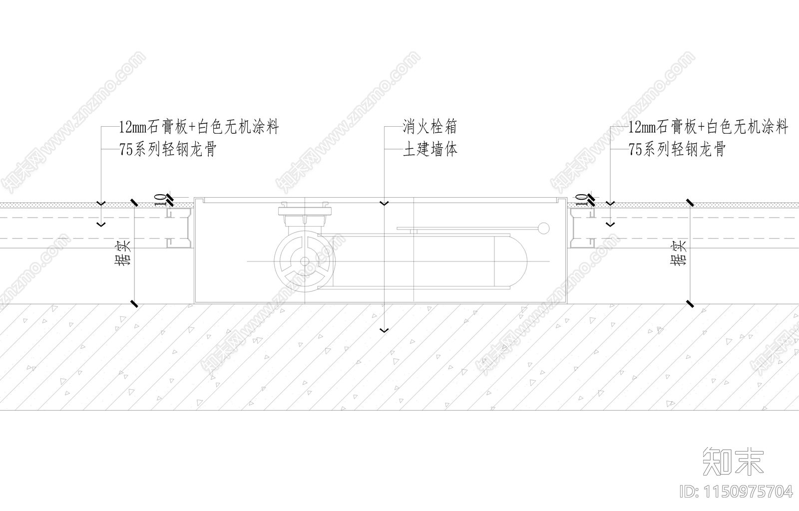 消火栓明装暗装节点图施工图下载【ID:1150975704】