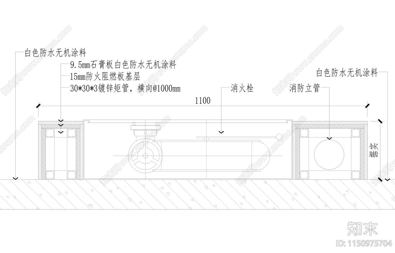 消火栓明装暗装节点图施工图下载【ID:1150975704】