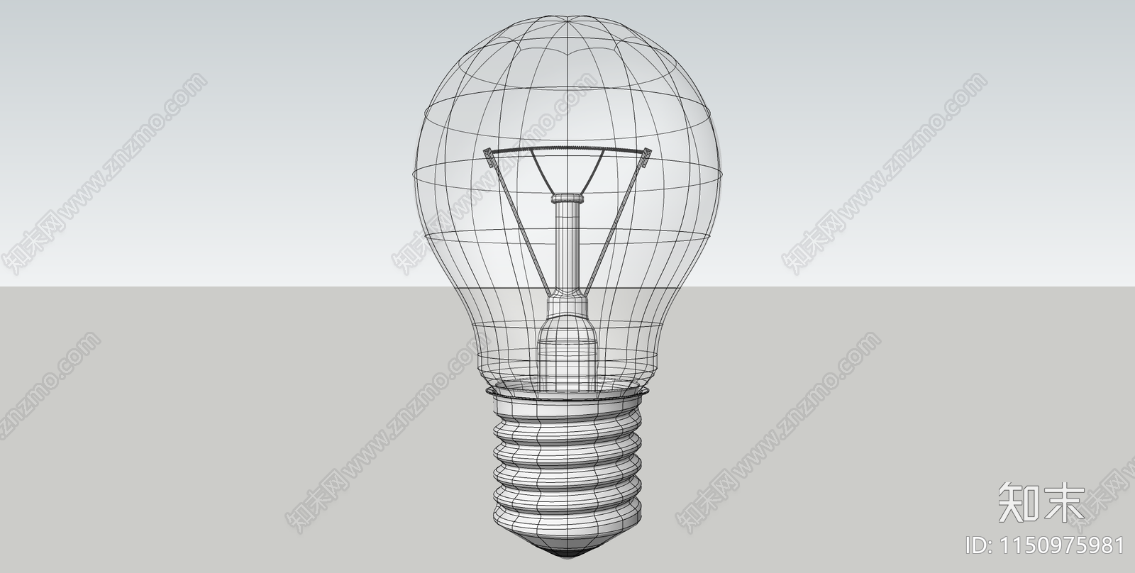 现代灯泡SU模型下载【ID:1150975981】