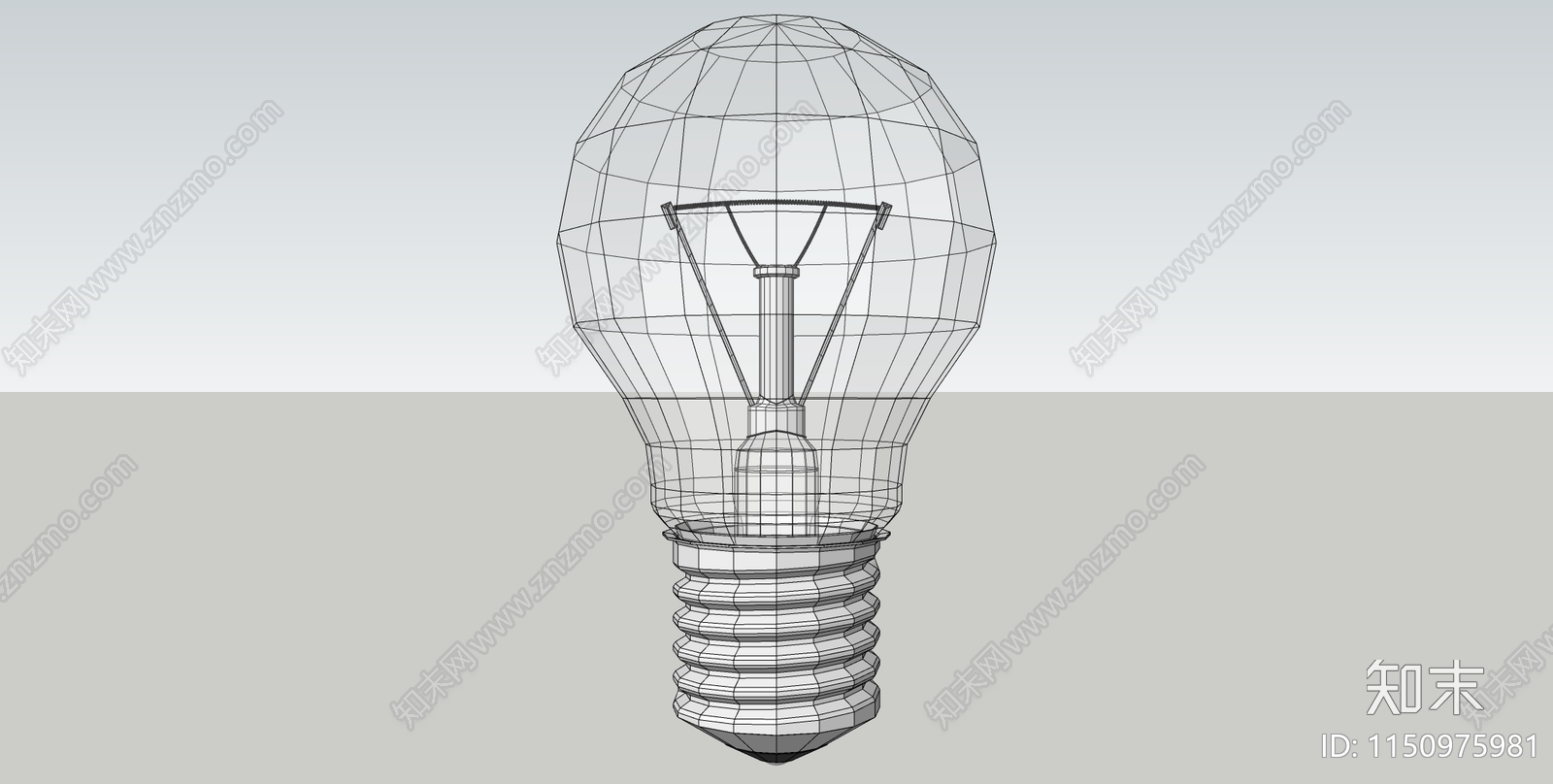 现代灯泡SU模型下载【ID:1150975981】