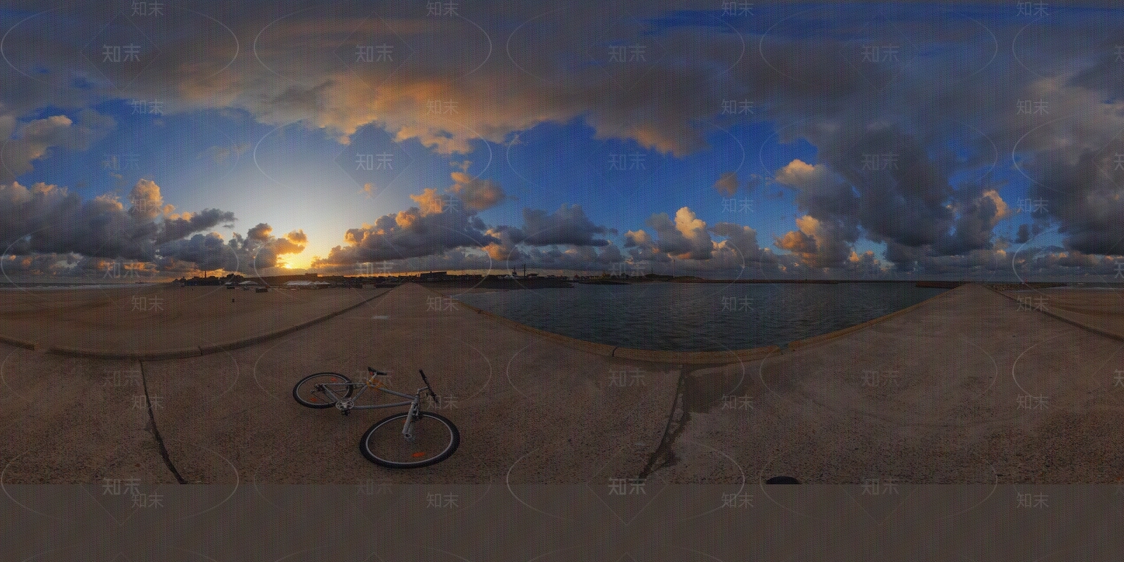 hdr外景天空晚霞傍晚黄昏夜景蓝天白云全景天空天空贴图下载【ID:1150976032】