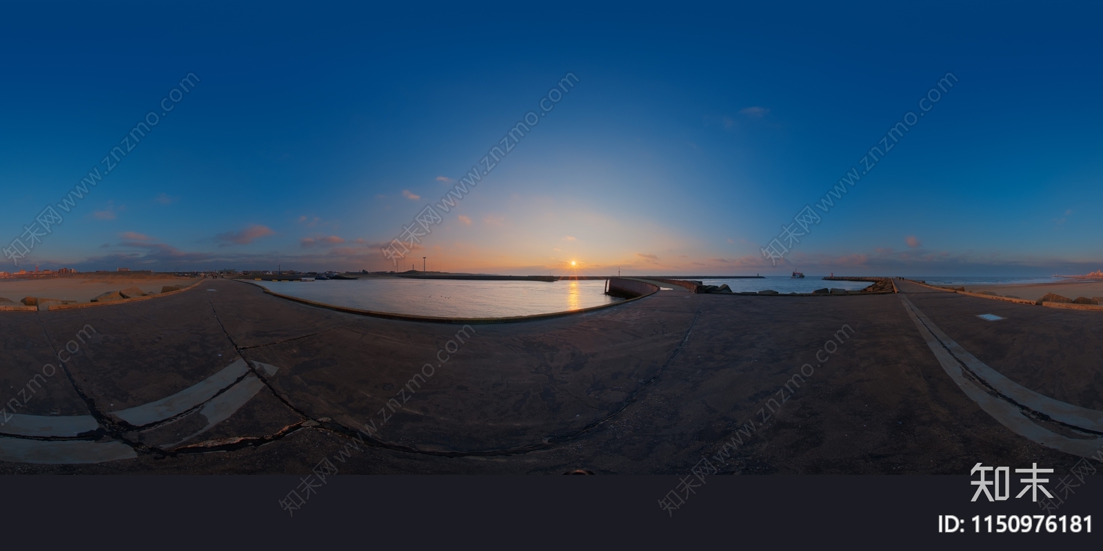 hdr外景天空晚霞傍晚黄昏夜景蓝天白云全景天空天空贴图下载【ID:1150976181】