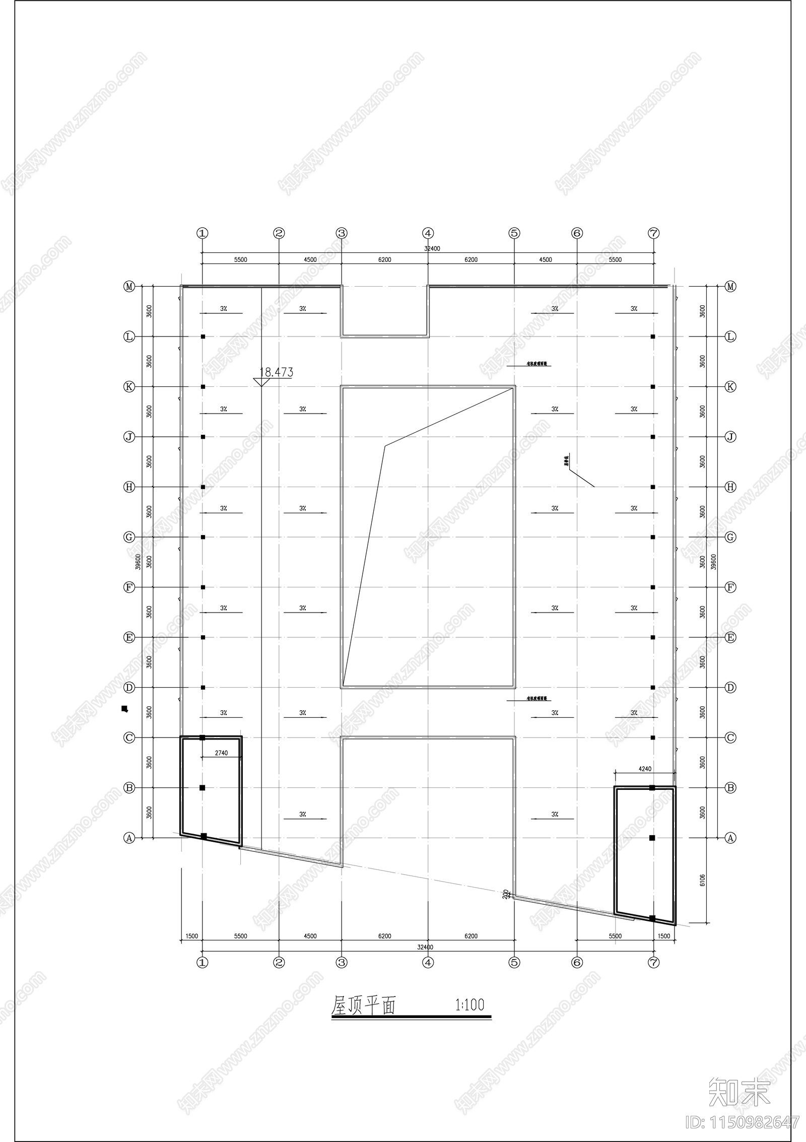 某北方学校宿舍建筑cad施工图下载【ID:1150982647】