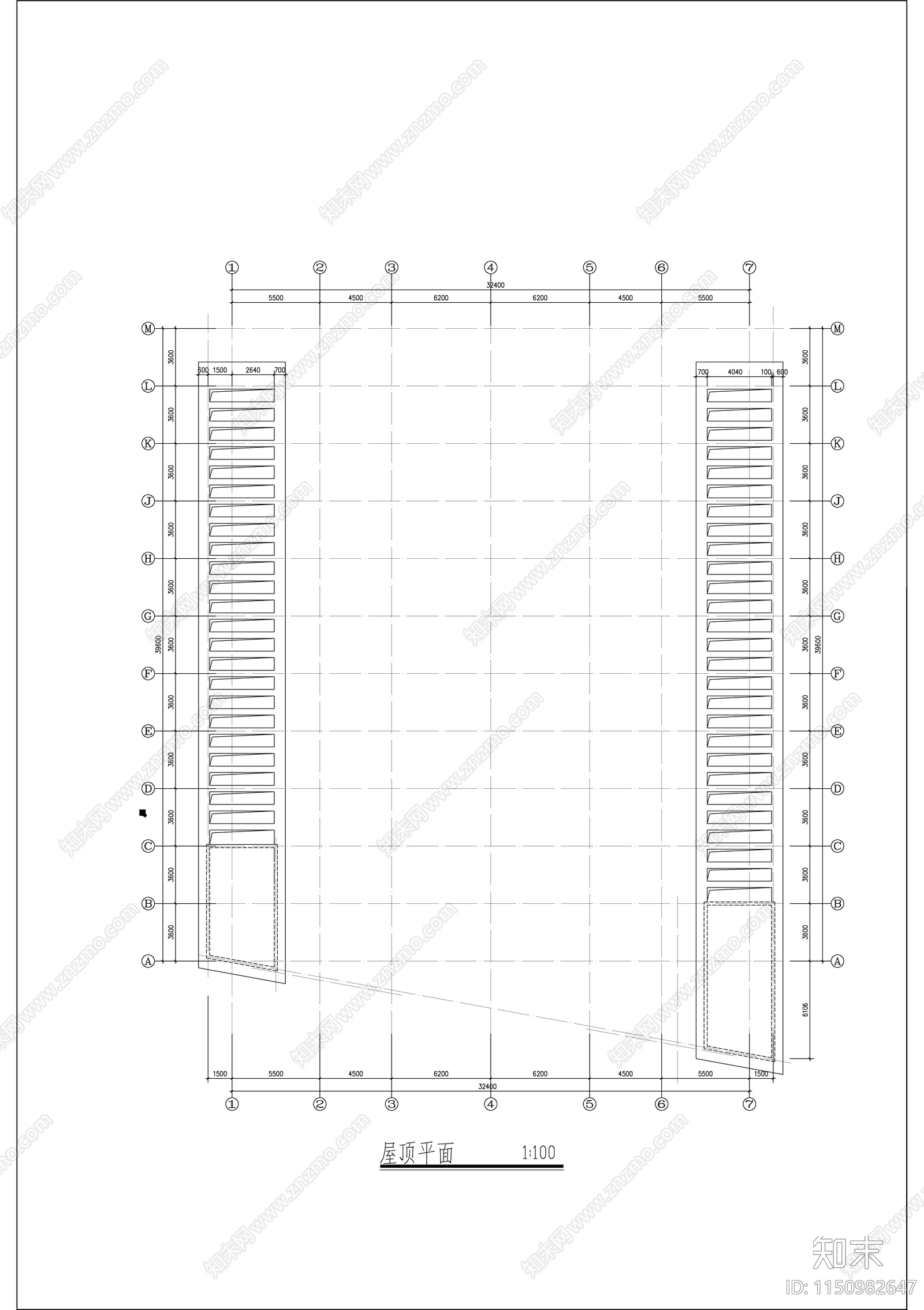 某北方学校宿舍建筑cad施工图下载【ID:1150982647】