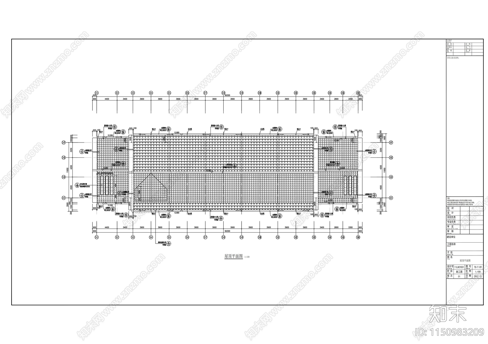 4层社会福利院中心建筑cad施工图下载【ID:1150983209】