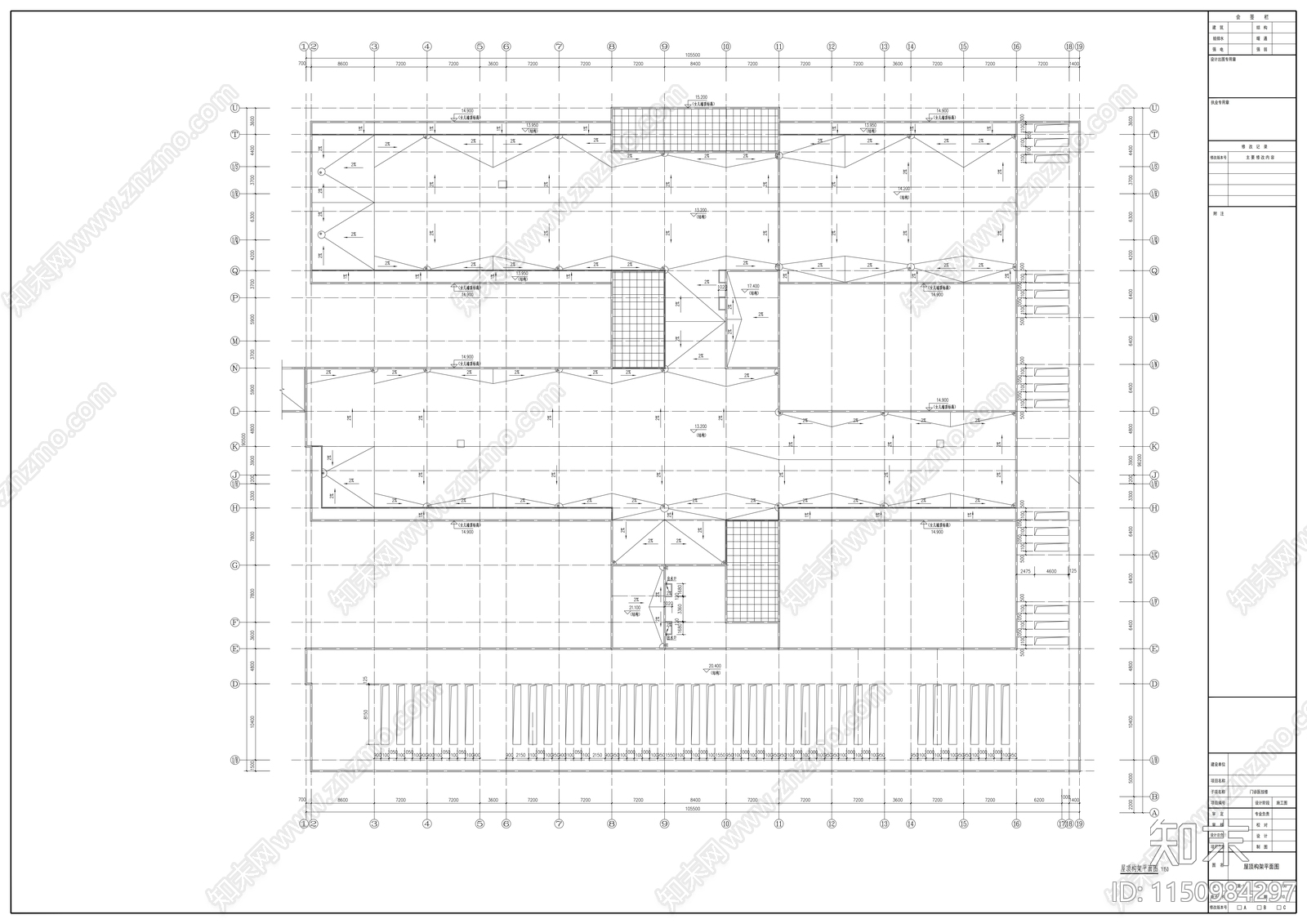 门诊医技楼建筑cad施工图下载【ID:1150984297】