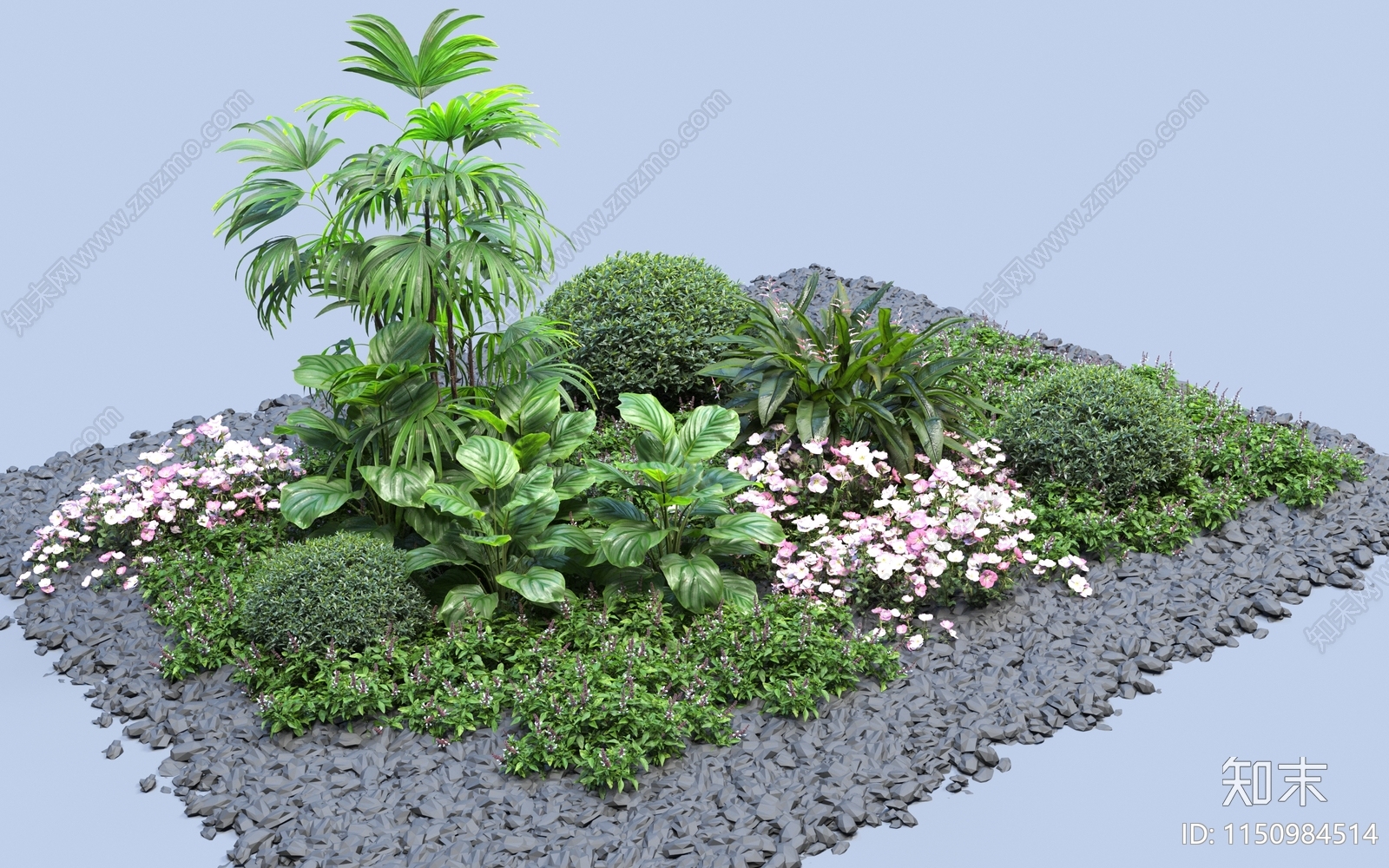 植物堆3D模型下载【ID:1150984514】