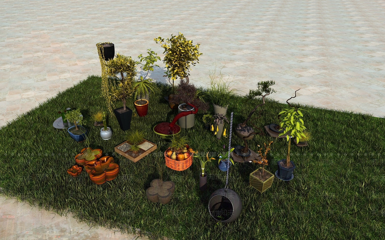 室内植物3D模型下载【ID:1150984760】