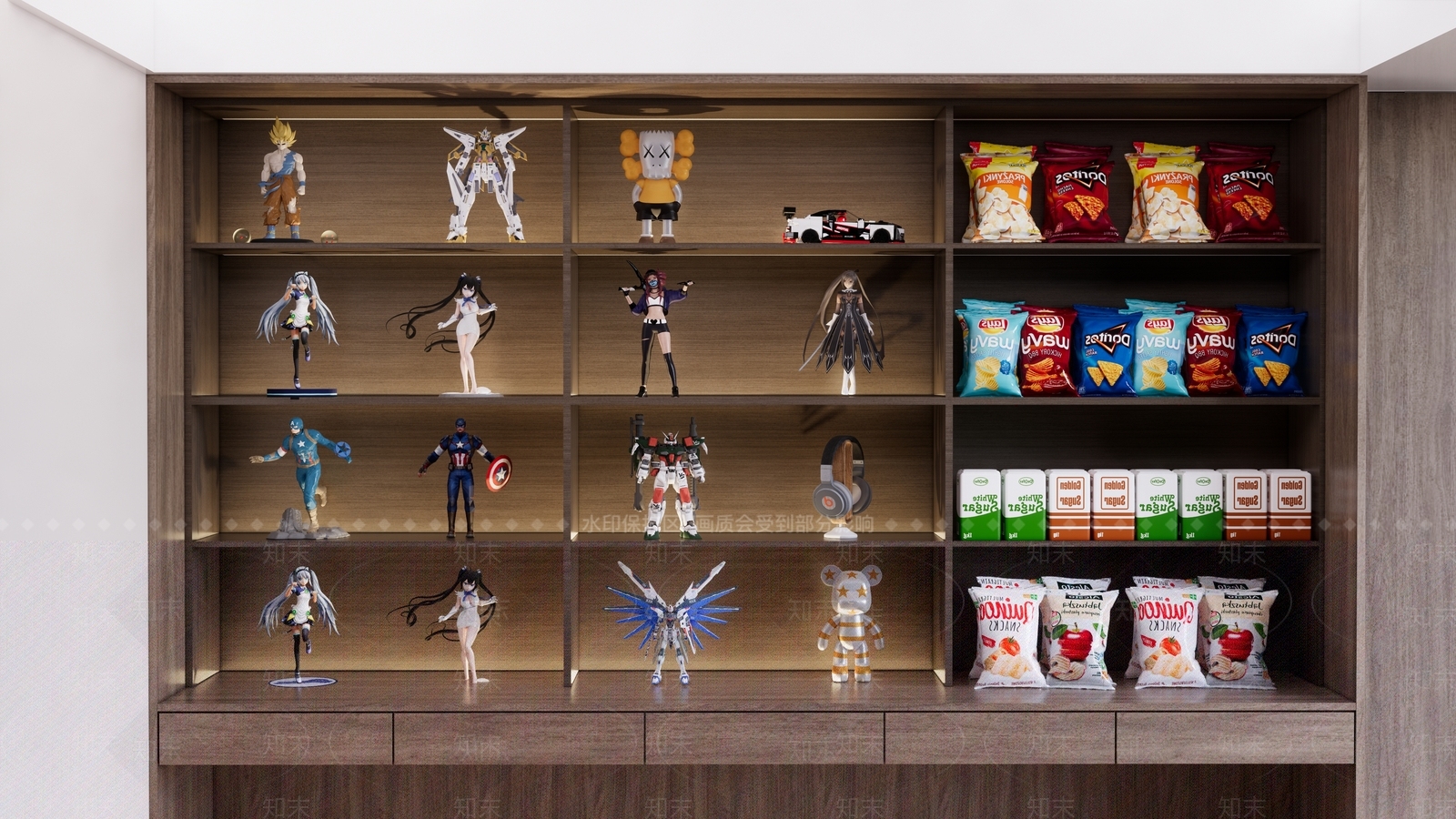 手办雕塑SU模型下载【ID:1150985144】