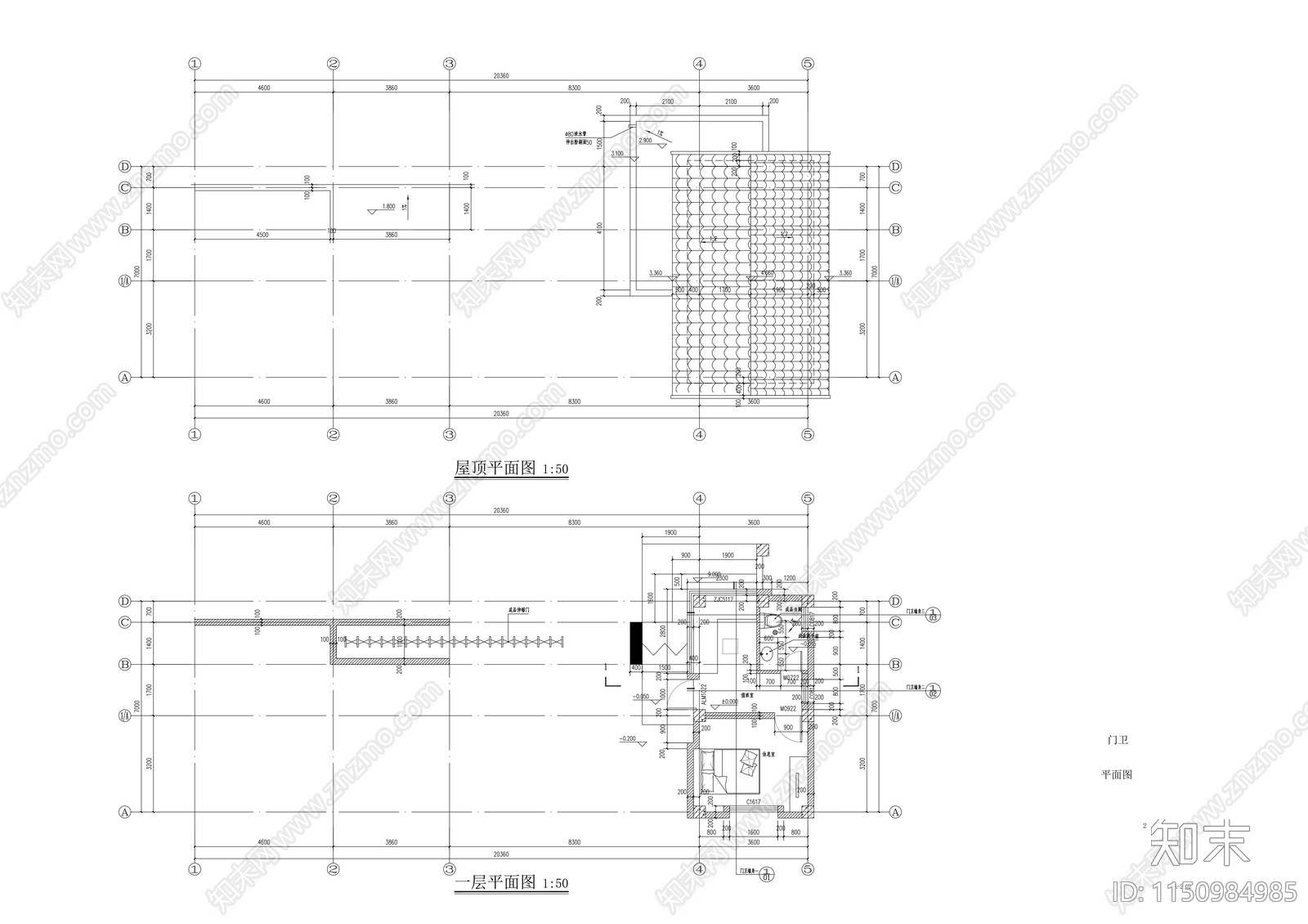 四层福利院建筑cad施工图下载【ID:1150984985】