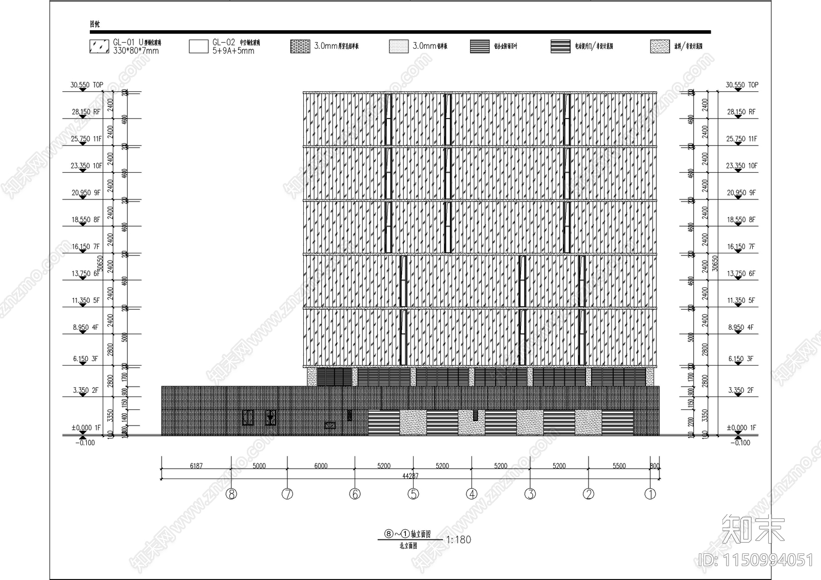 自动机械停车楼建筑结构水电施工图下载【ID:1150994051】