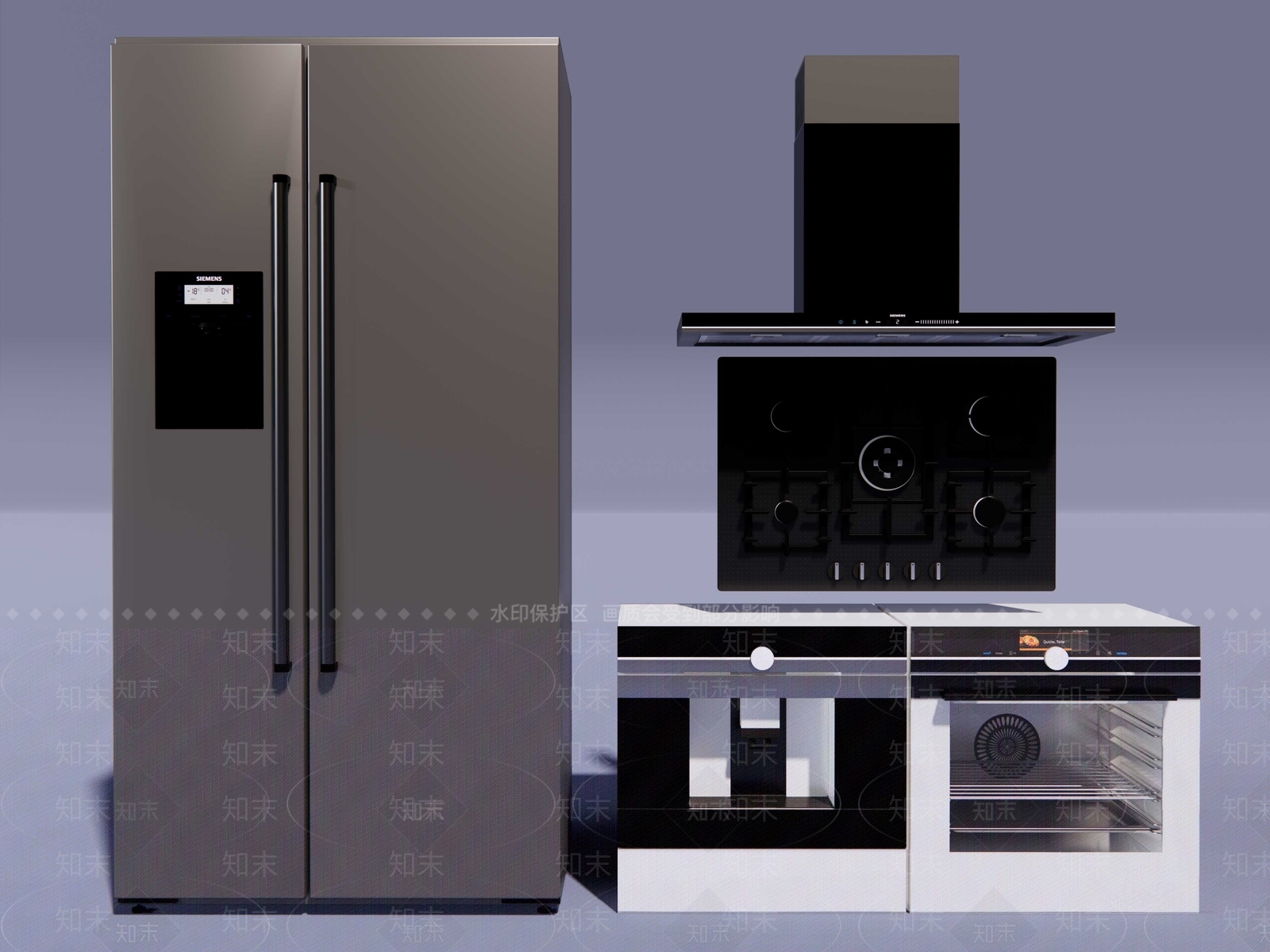 厨房用品组合SU模型下载【ID:1150995955】