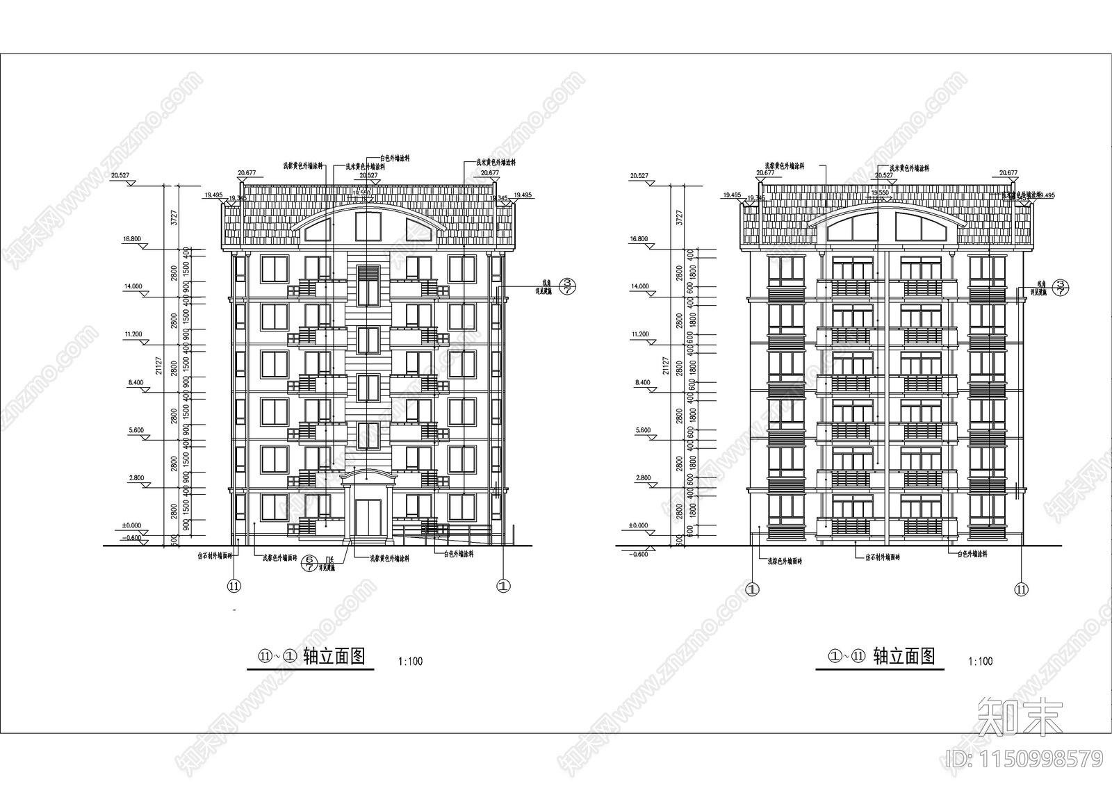 最新精选完整40套建筑cad施工图下载【ID:1150998579】