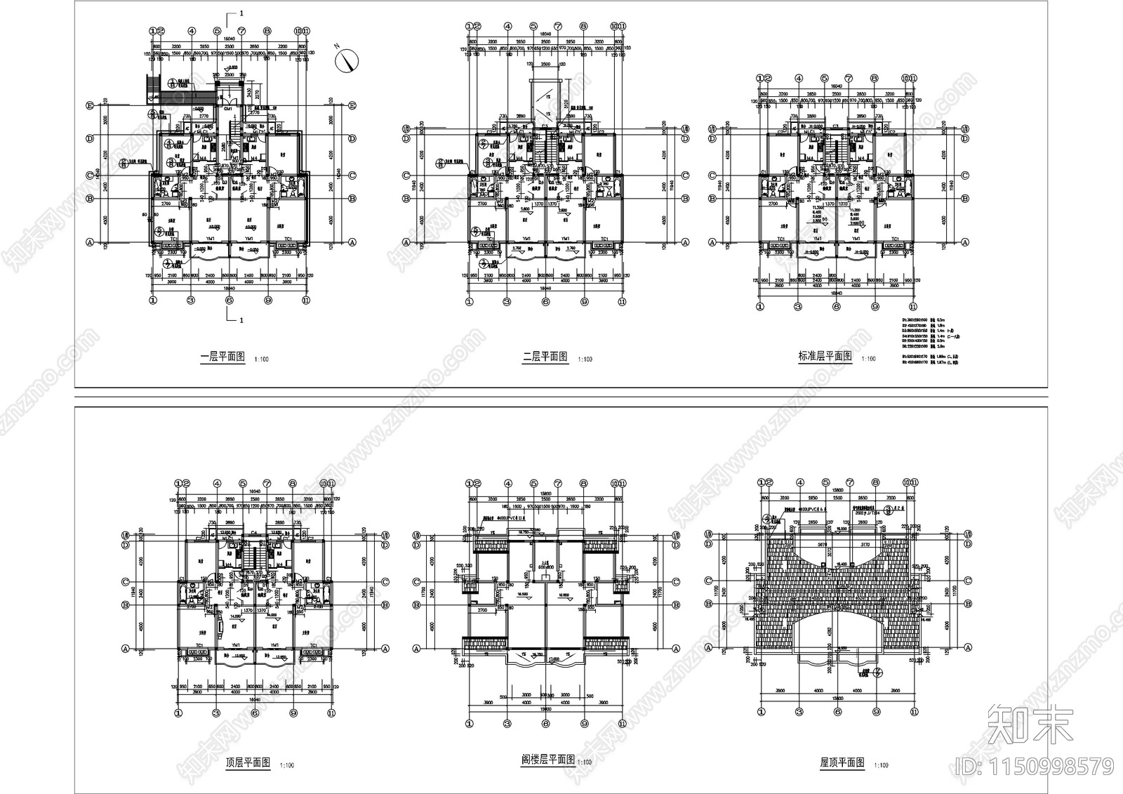 最新精选完整40套建筑cad施工图下载【ID:1150998579】