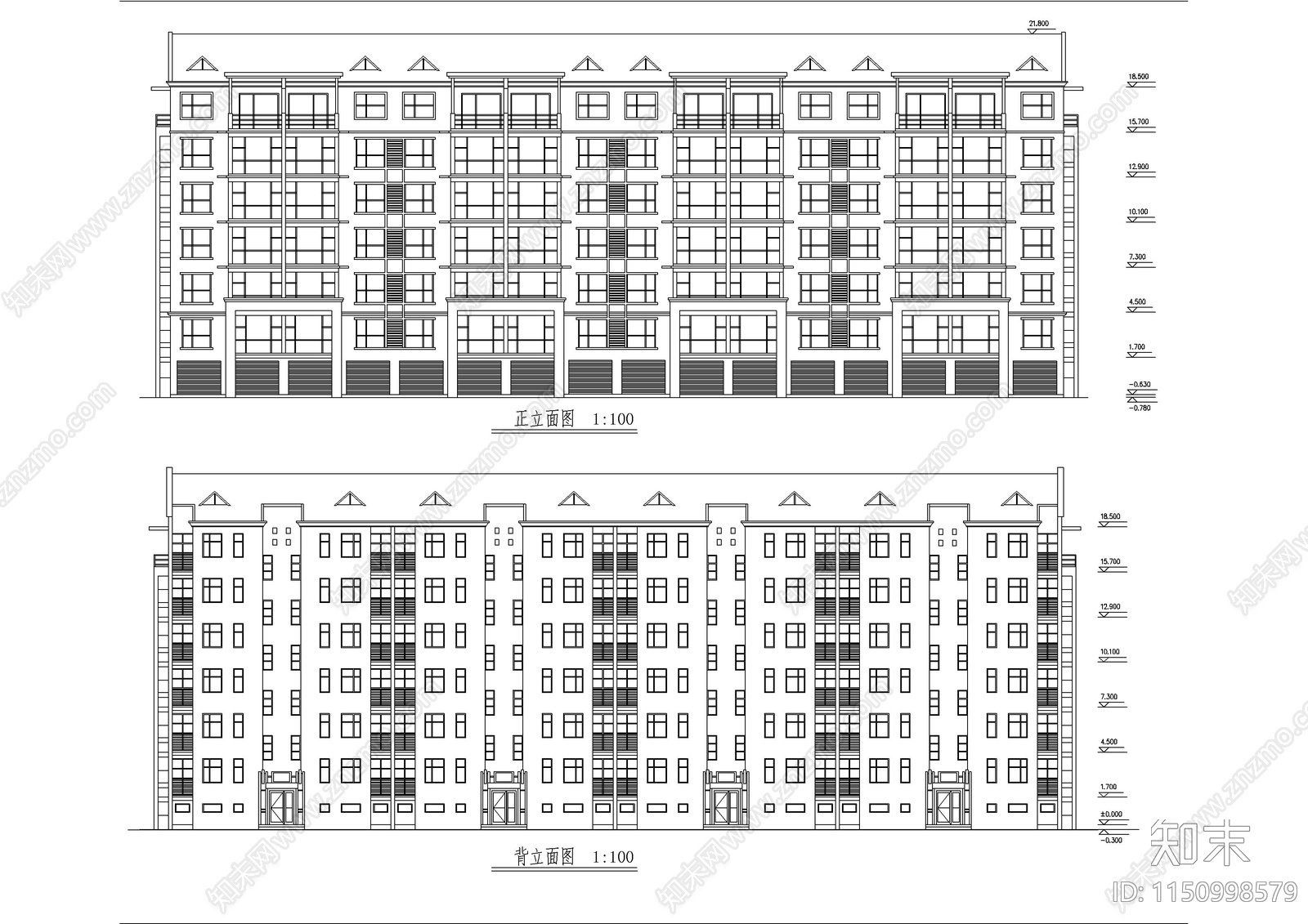 最新精选完整40套建筑cad施工图下载【ID:1150998579】