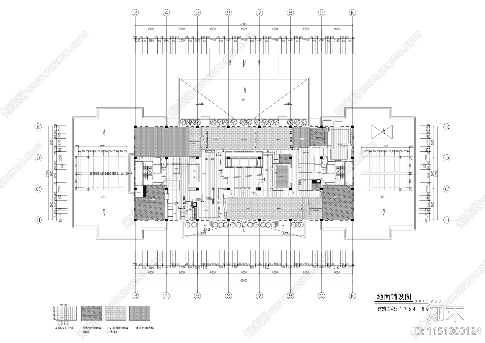 现代工业风办公会议室内cad施工图下载【ID:1151000124】
