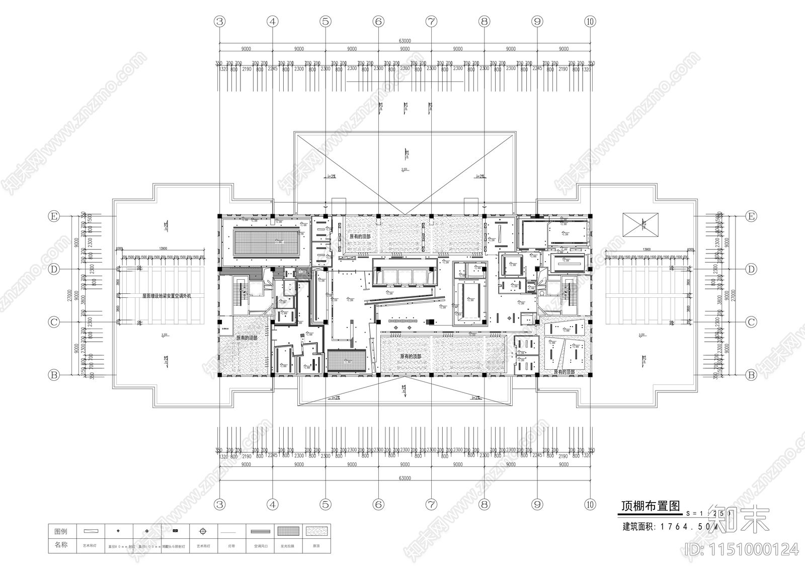 现代工业风办公会议室内cad施工图下载【ID:1151000124】