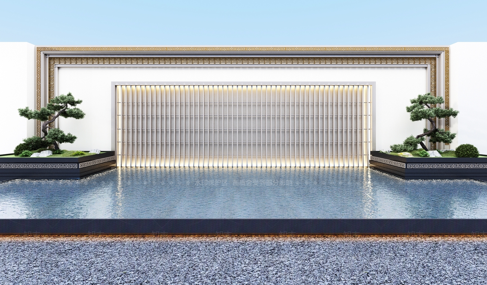 中式庭院景观小景3D模型下载【ID:1151006835】