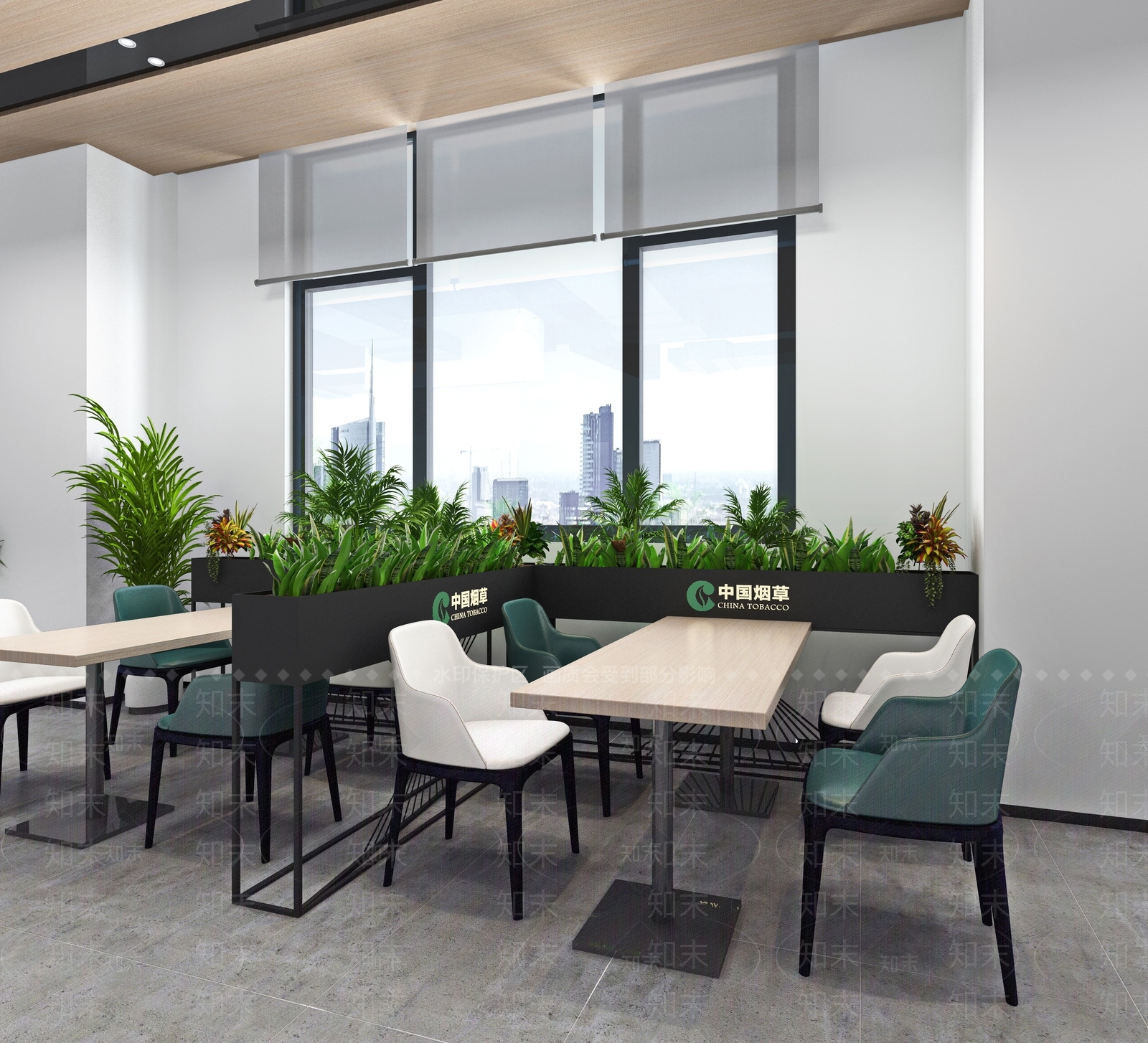 现代咖啡厅休闲区3D模型下载【ID:1151009378】