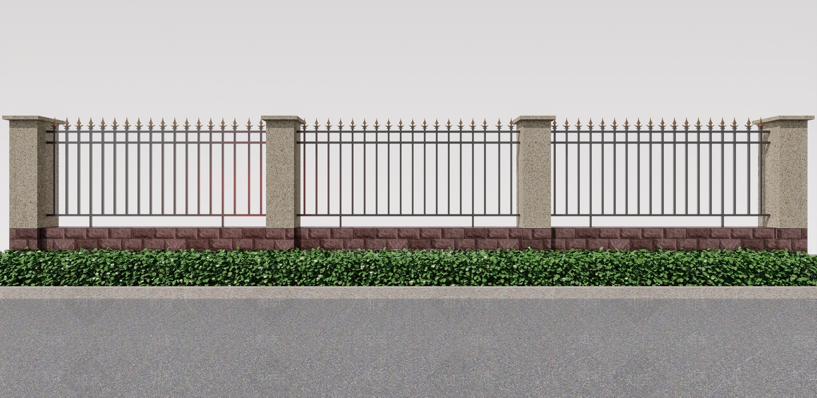 现代围墙3D模型下载【ID:1151011437】