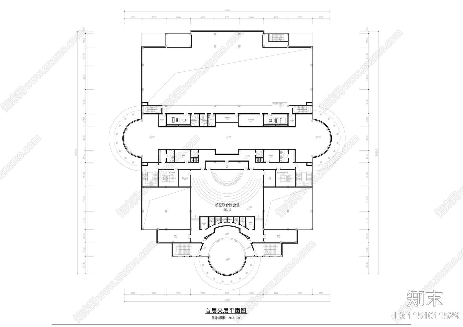 某高中学校综合图书馆施工图下载【ID:1151011529】