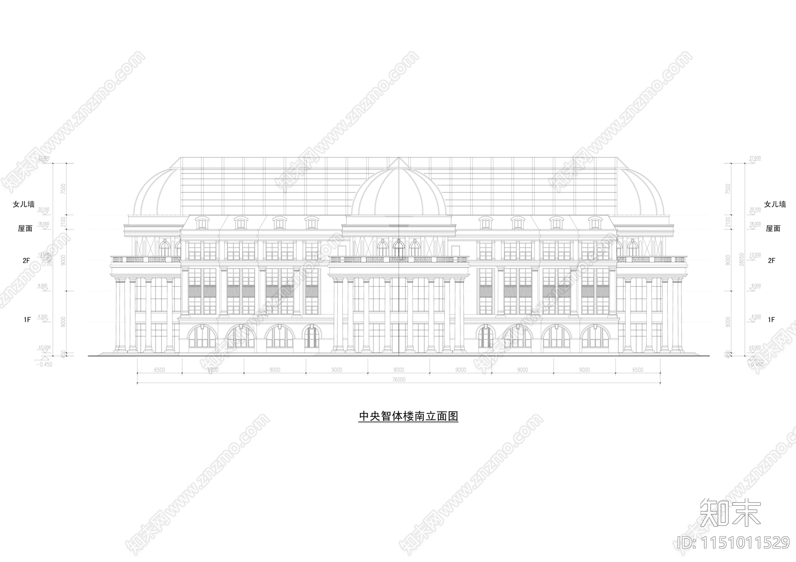 某高中学校综合图书馆施工图下载【ID:1151011529】