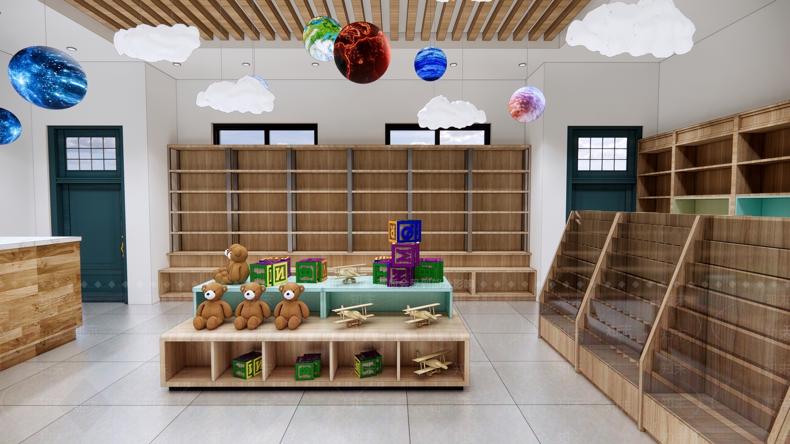 现代小学书店SU模型下载【ID:1151014595】
