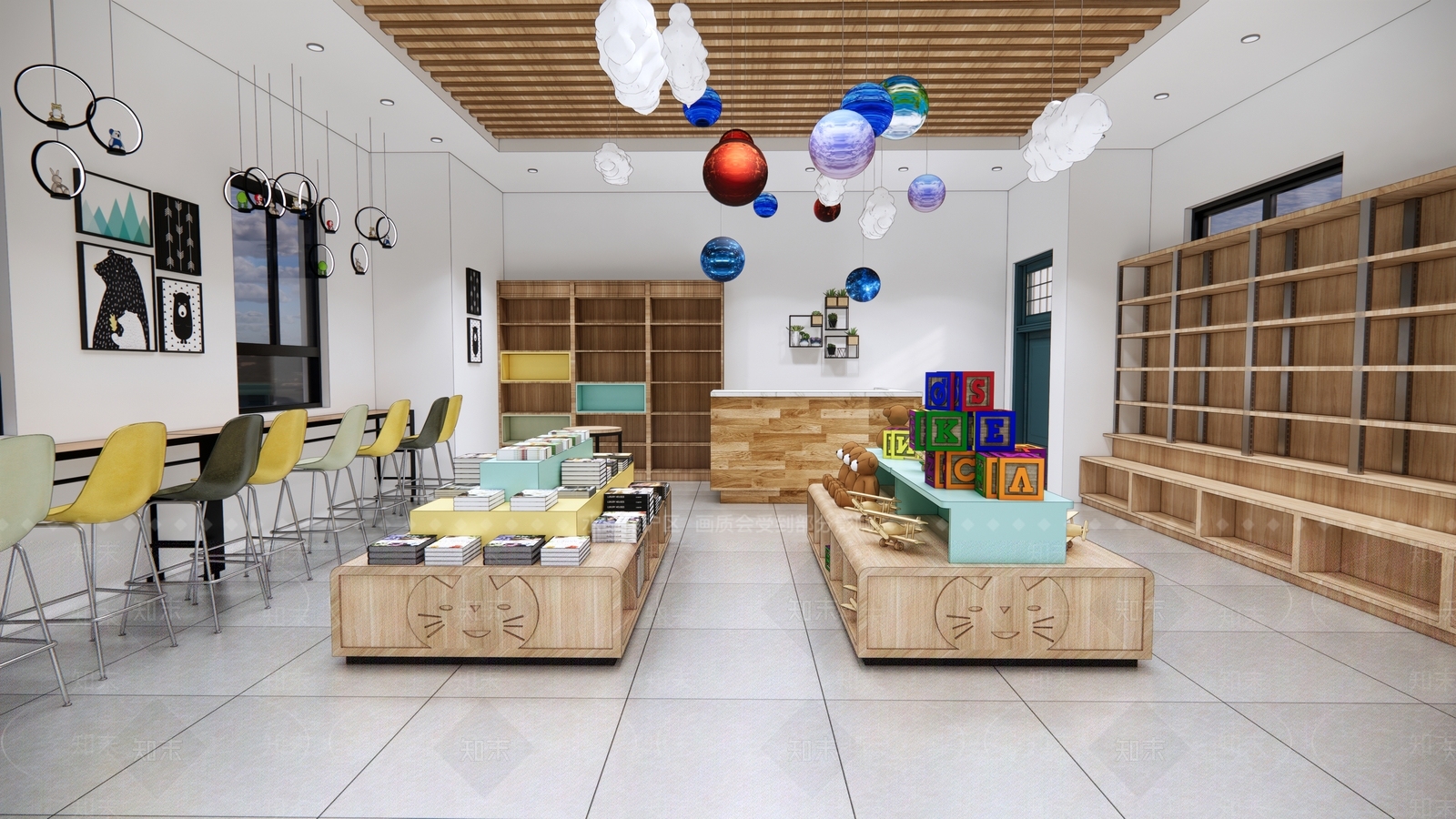 现代小学书店SU模型下载【ID:1151014595】