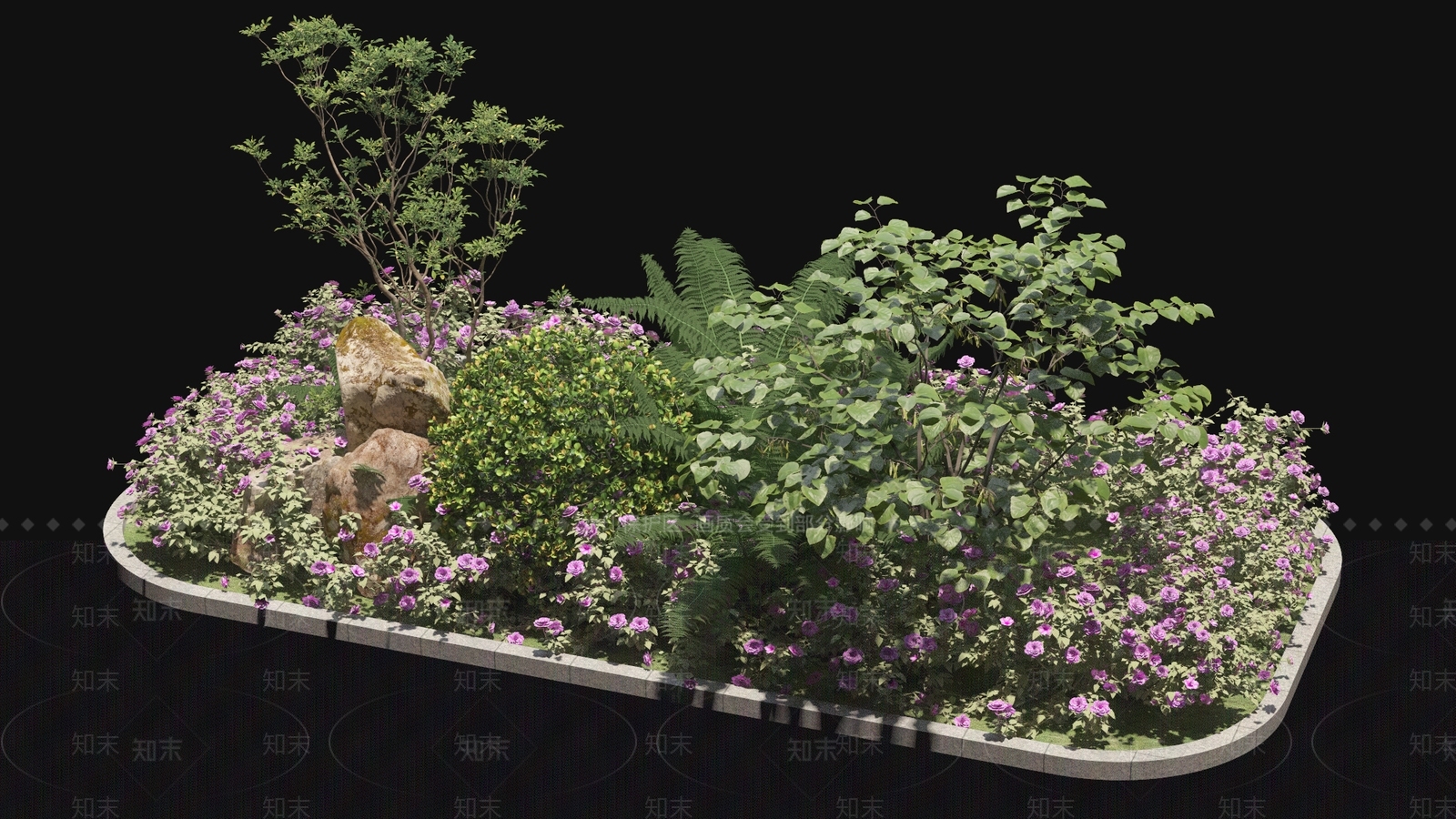 现代花坛3D模型下载【ID:1151015074】