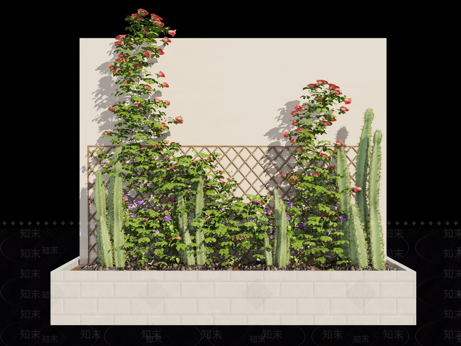 现代花池花坛3D模型下载【ID:1151015768】