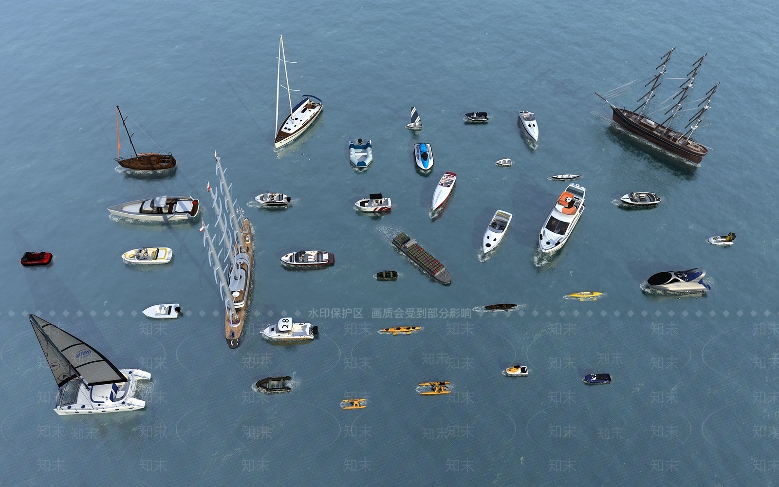 现代轮船3D模型下载【ID:1151016531】