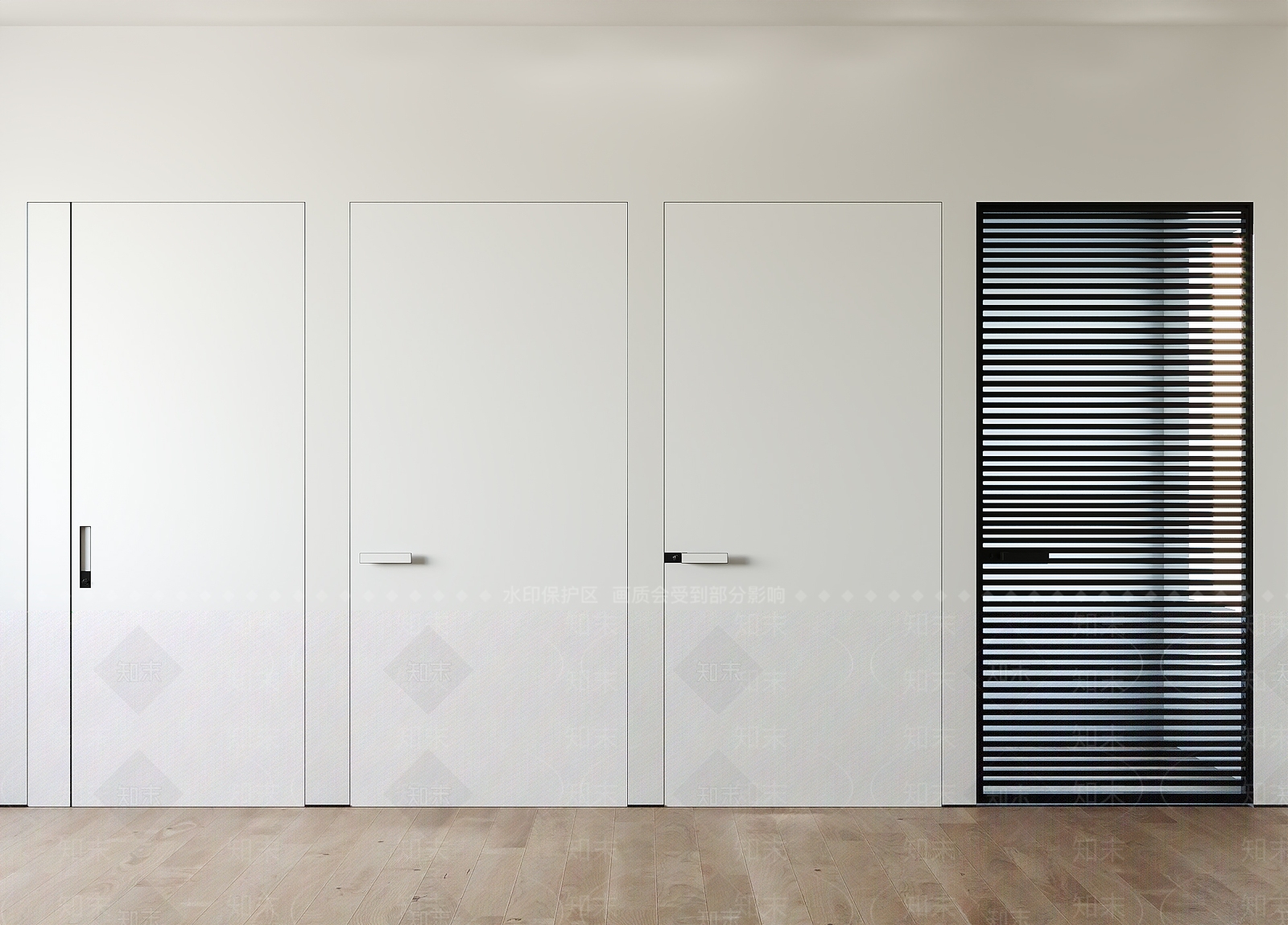 现代隐形门3D模型下载【ID:1151025657】