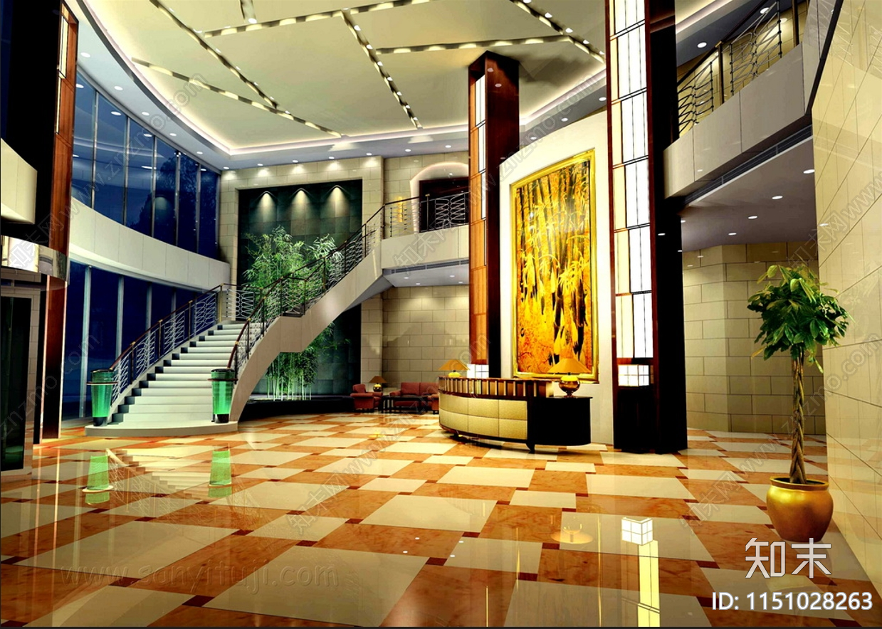 乌海酒店内外装潢设计cad施工图下载【ID:1151028263】